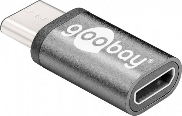 USB-C - USB 2.0 Micro Adapter, schwarz